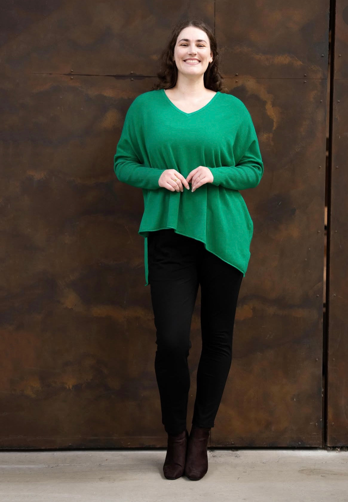 BOHO AUSTRALIA / MARGIE KNIT TOP / GREEN / BK26489433
