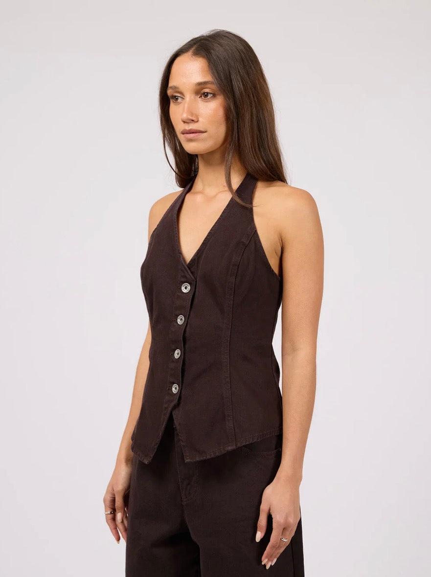 SILENT THEORY / SOL VEST / 6093406.CHOC