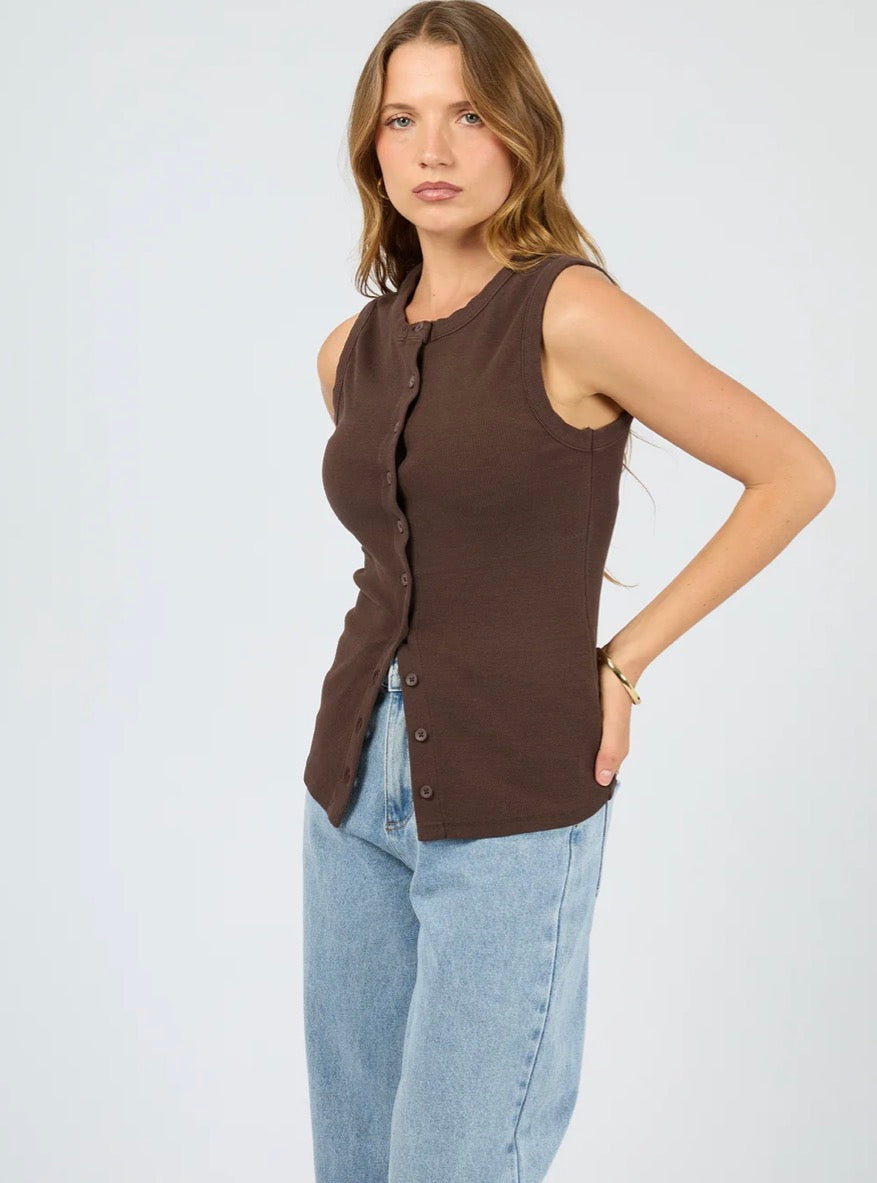 SILENT THEORY / BUTTON UP TANK / 60X5436