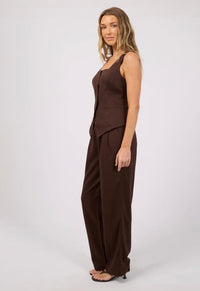 ALL ABOUT EVE / FERN VEST / 6488049.BRWN