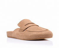 VERALI / TERRANCE LOAFER MULES /  TAUPE MICRO
