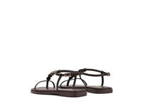 SIREN / MEAGAN LEATHER SLIDE / CHOCOLATE