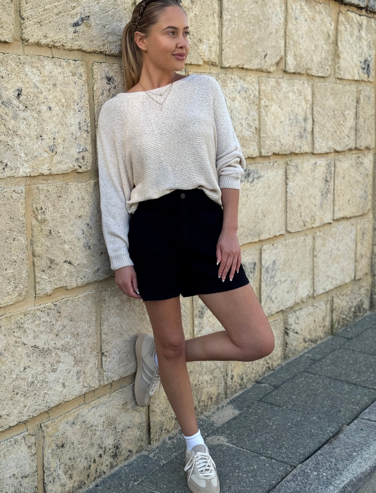COUNTRY DENIM / THAT 70’S DENIM SHORTS / BLACK / CGJ1624