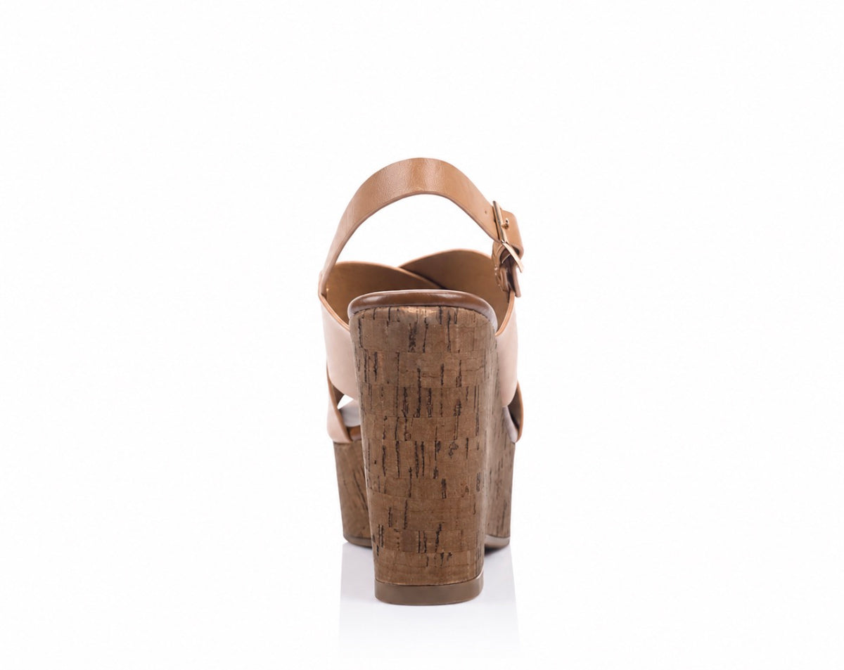 VERALI / JUNE PLATFORM / DARK CARAMEL TAN