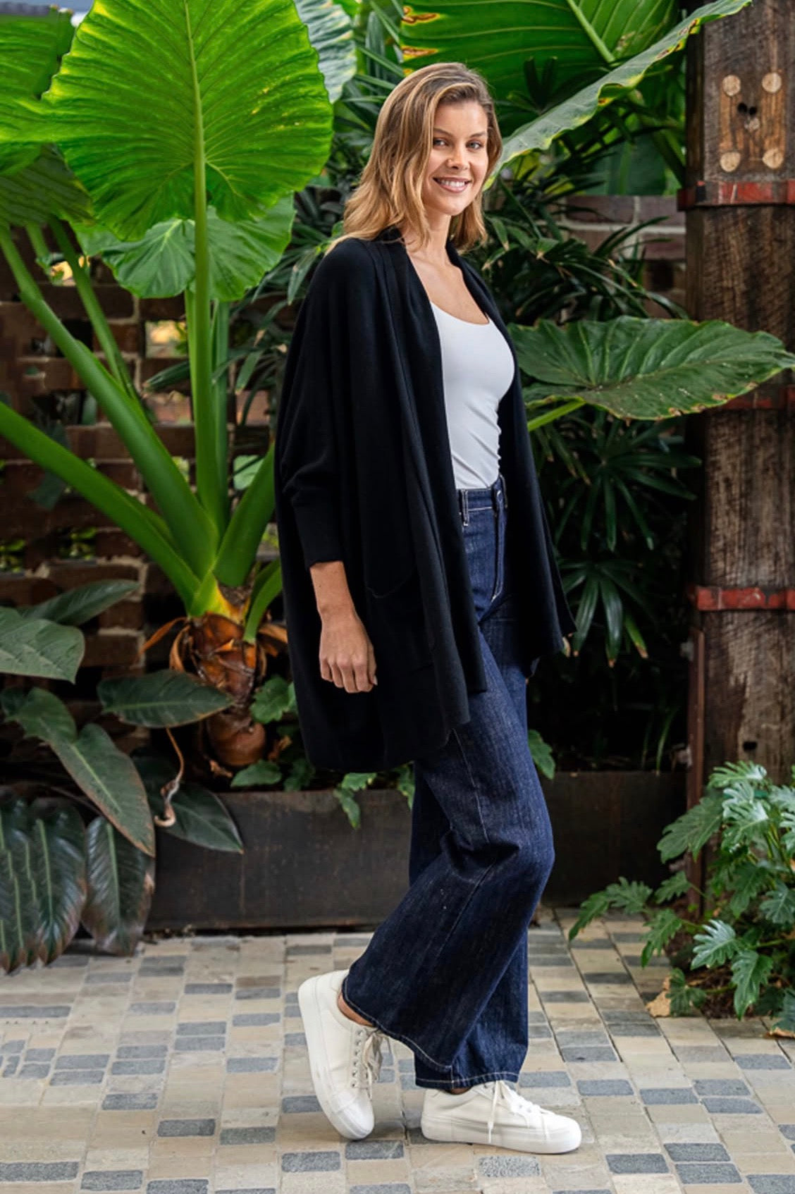 BOHO AUSTRALIA / ARLENE CARDIGAN / BLACK / BK26509473