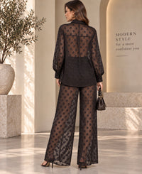 BY FRANKIE / SELF SPOT BLACK PANTS / 1146