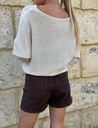 COUNTRY DENIM / THAT 70’S DENIM SHORTS / CHOCOLATE / CGJ1624