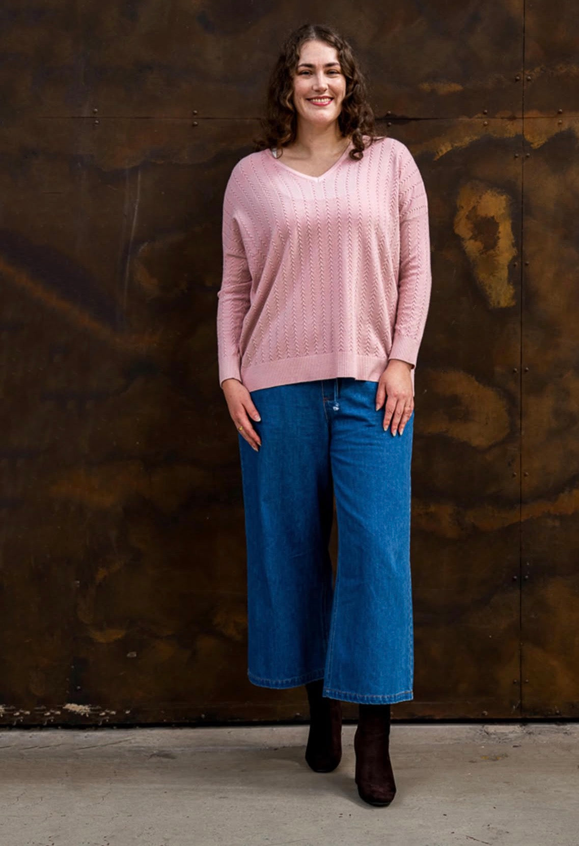 BOHO AUSTRALIA / BECCA KNIT TOP / LIGHT PINK / BK26490434