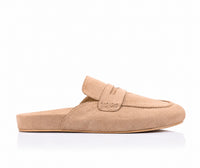 VERALI / TERRANCE LOAFER MULES /  TAUPE MICRO
