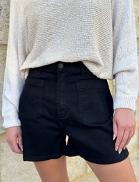 COUNTRY DENIM / THAT 70’S DENIM SHORTS / BLACK / CGJ1624
