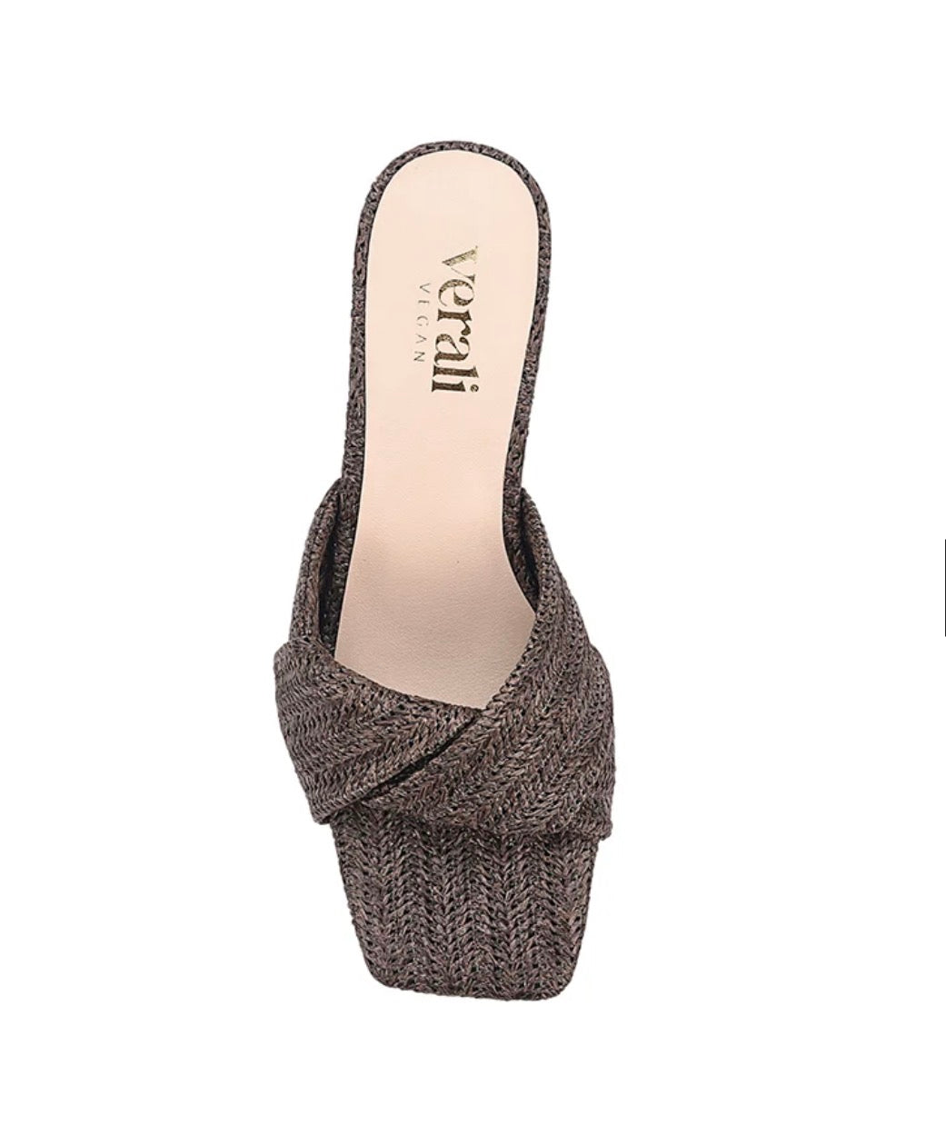 VERALI / STELLA HEEL / CHOCOLATE RAFFIA