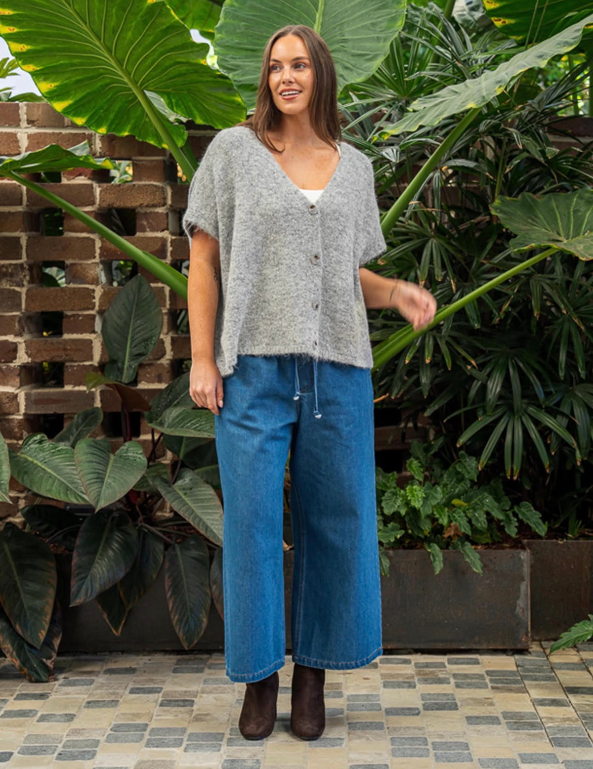 BOHO AUSTRALIA / BARNETT CARDIGAN / GREY / BK25004005