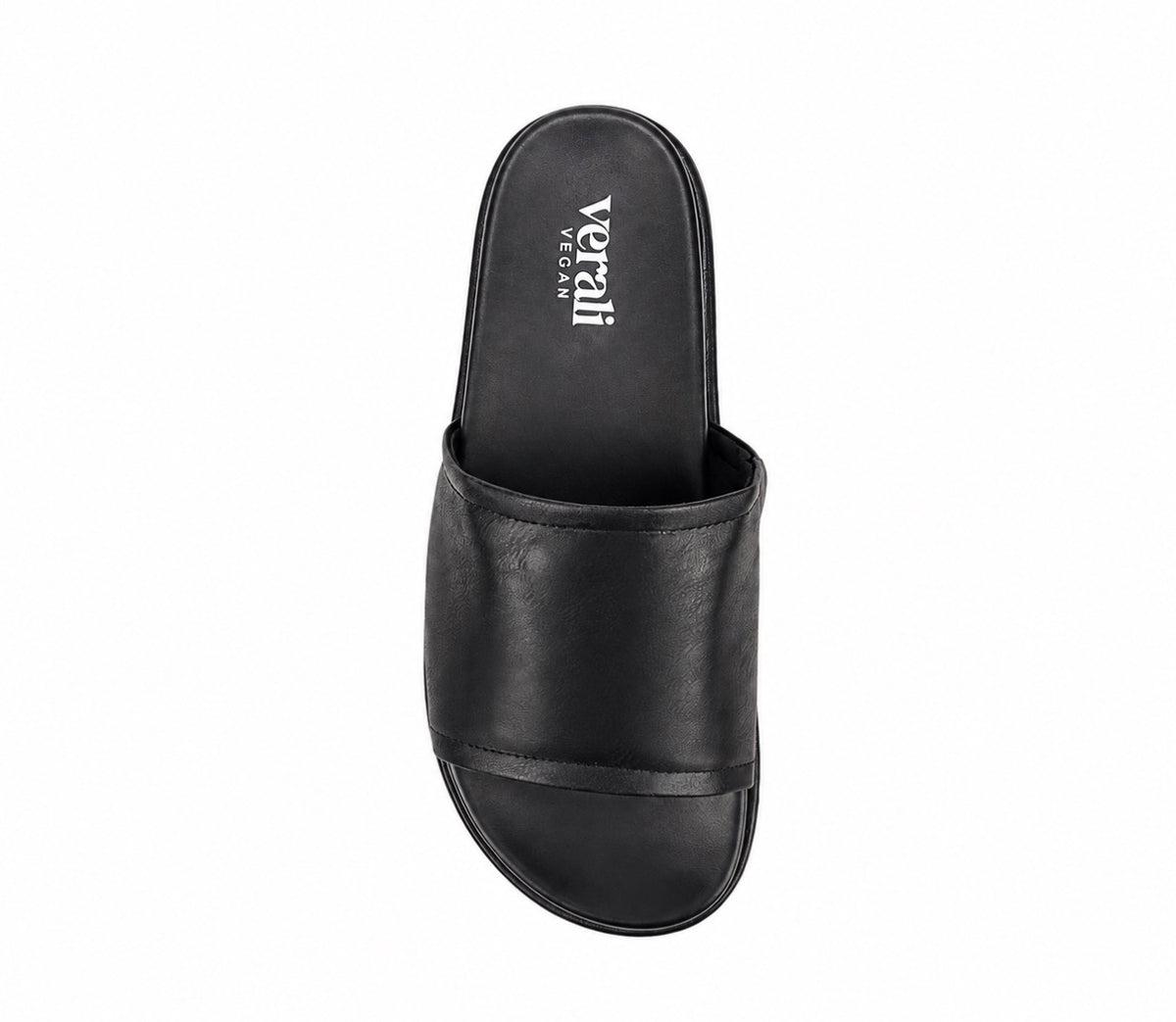 VERALI / HADES FLATFORM SLIDES / BLACK DISTRESSED