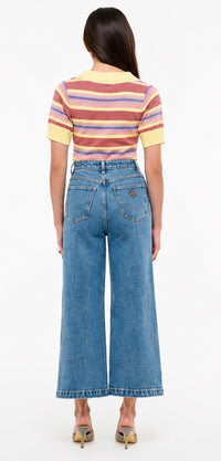 ABRAND / 94 WIDE MAYA CROPPED JEAN / CLEAN / A63J54