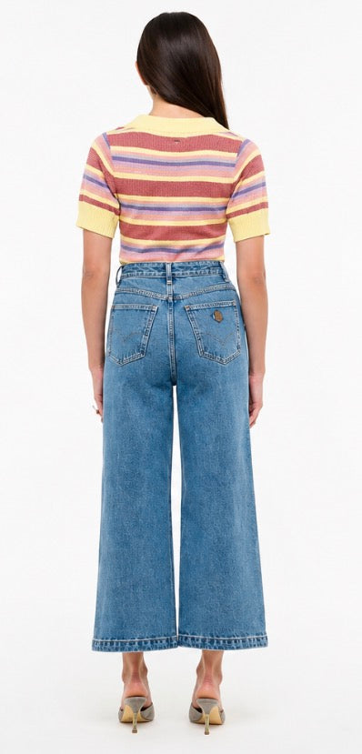 ABRAND / 94 WIDE MAYA CROPPED JEAN / CLEAN / A63J54