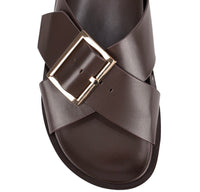 SIREN / LAKE LEATHER SLIDES