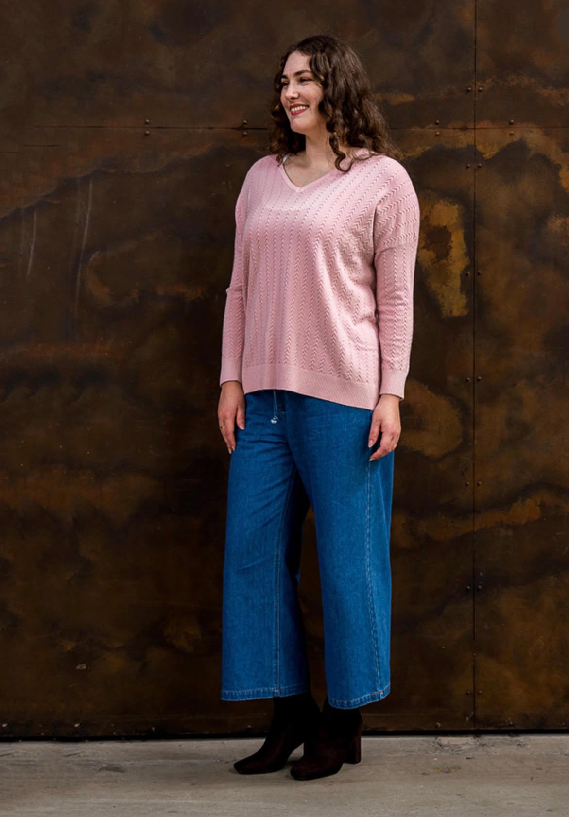 BOHO AUSTRALIA / BECCA KNIT TOP / LIGHT PINK / BK26490434