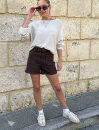COUNTRY DENIM / THAT 70’S DENIM SHORTS / CHOCOLATE / CGJ1624