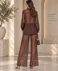 BY FRANKIE / SELF SPOT CHOCOLATE PANTS / 1146-3