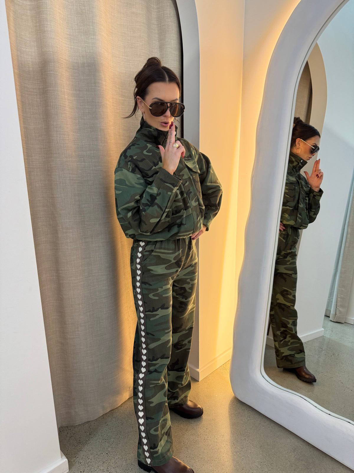 BY FRANKIE / CAMO BOMBER / 889-4