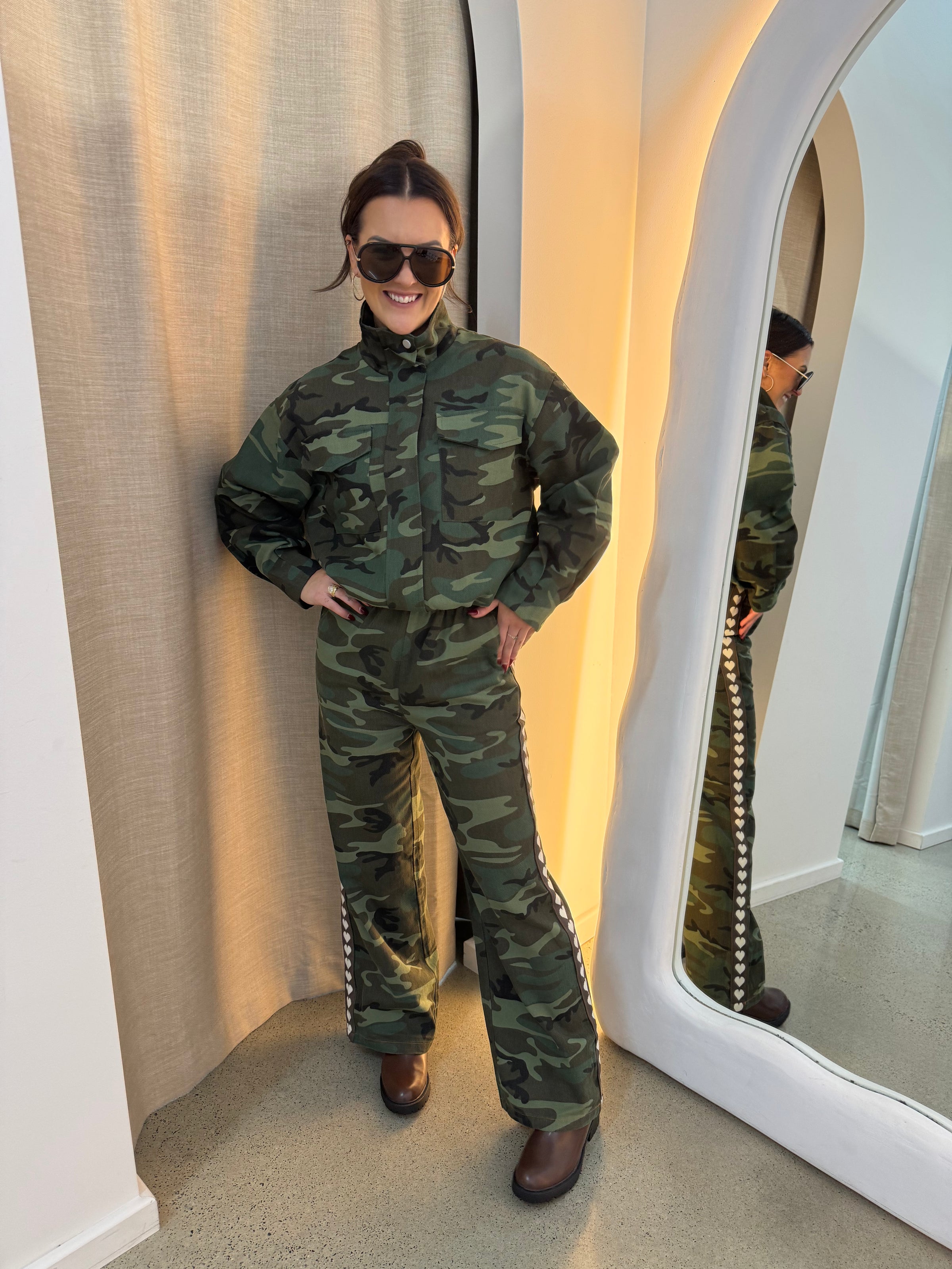 BY FRANKIE / CAMO BOMBER / 889-4