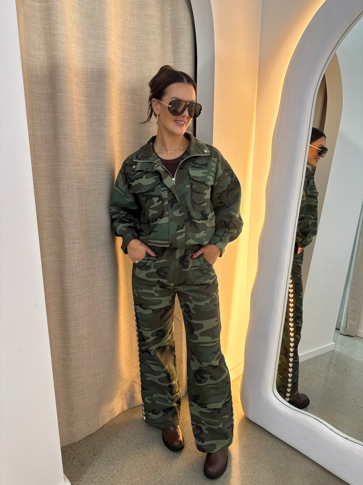 BY FRANKIE / CAMO BOMBER / 889-4