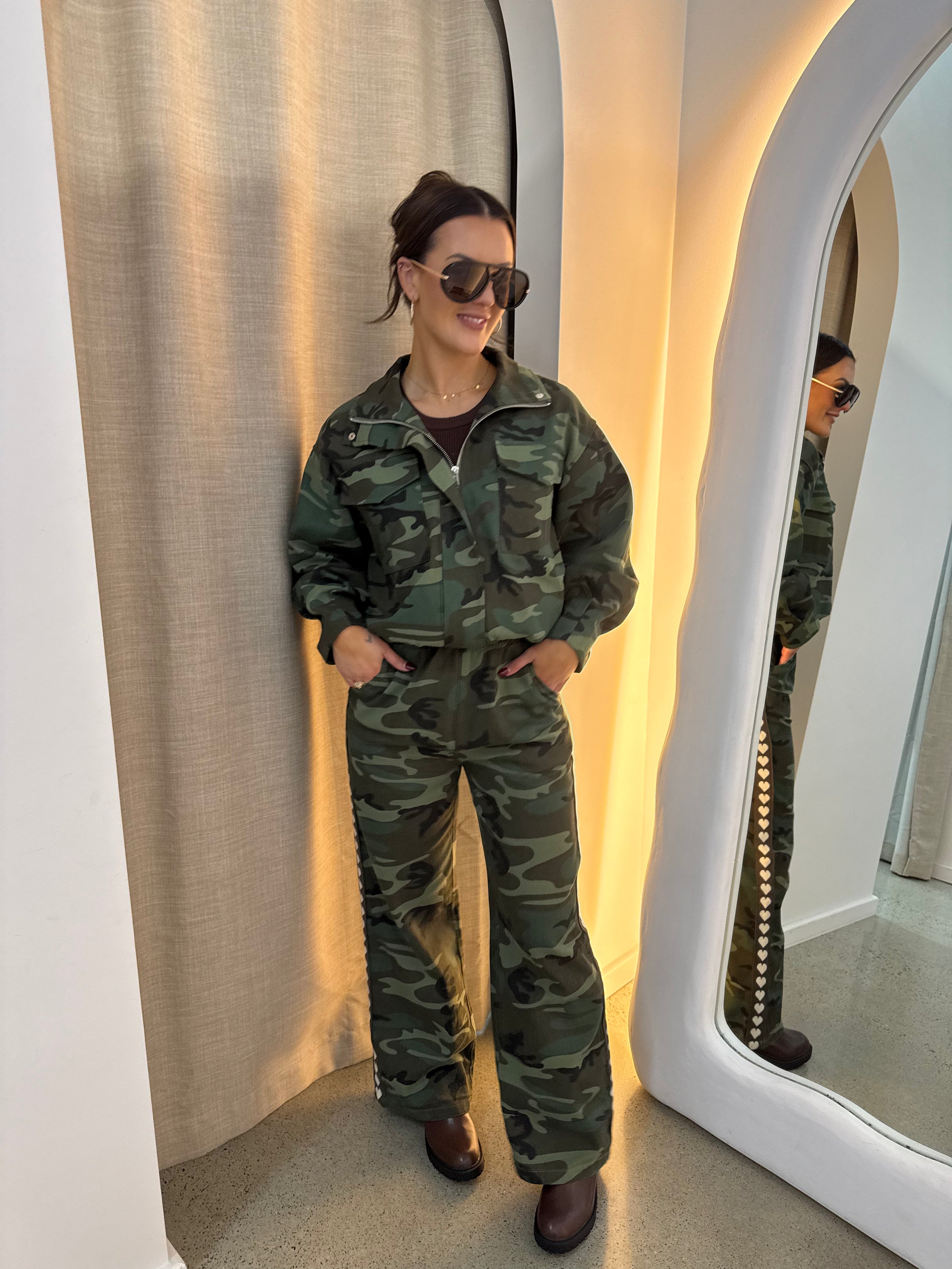 BY FRANKIE / CAMO BOMBER / 889-4