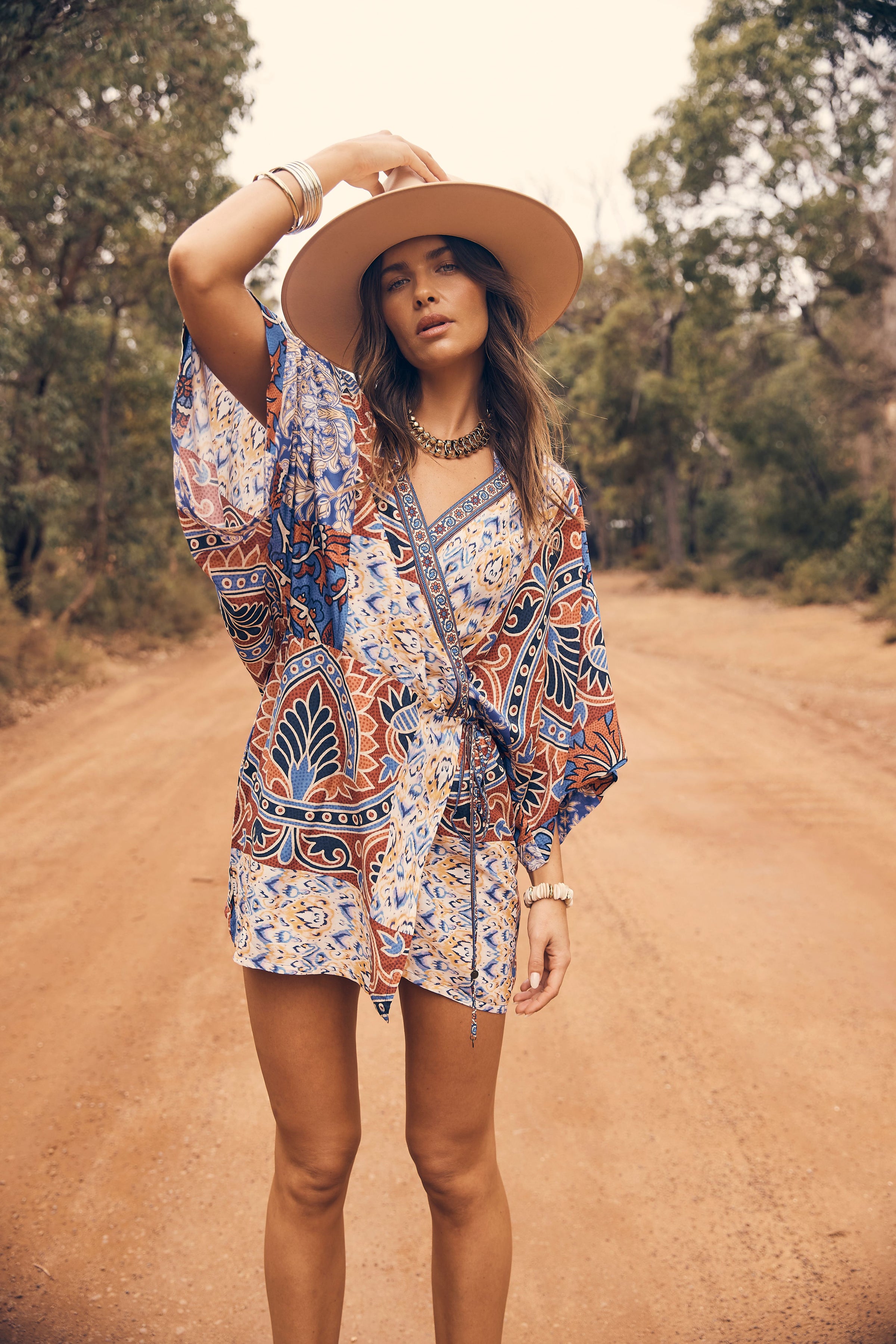 TIGERLILY / AZURA TALI MINI WRAP DRESS / T763409