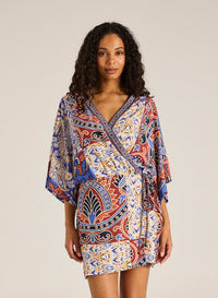 TIGERLILY / AZURA TALI MINI WRAP DRESS / T763409