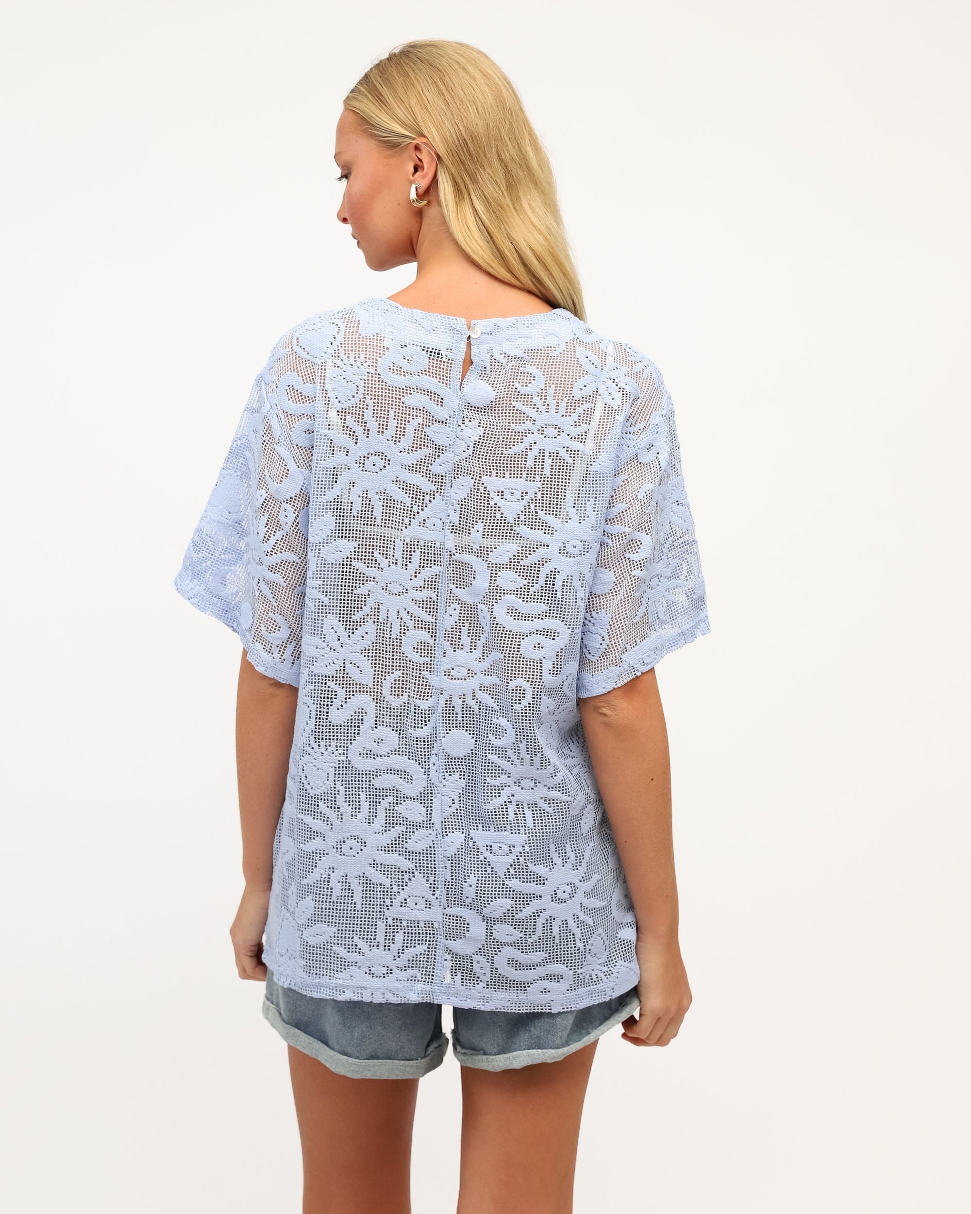 PAPER HEART / SUNS EYE TEE / BLUE / PH14411-1