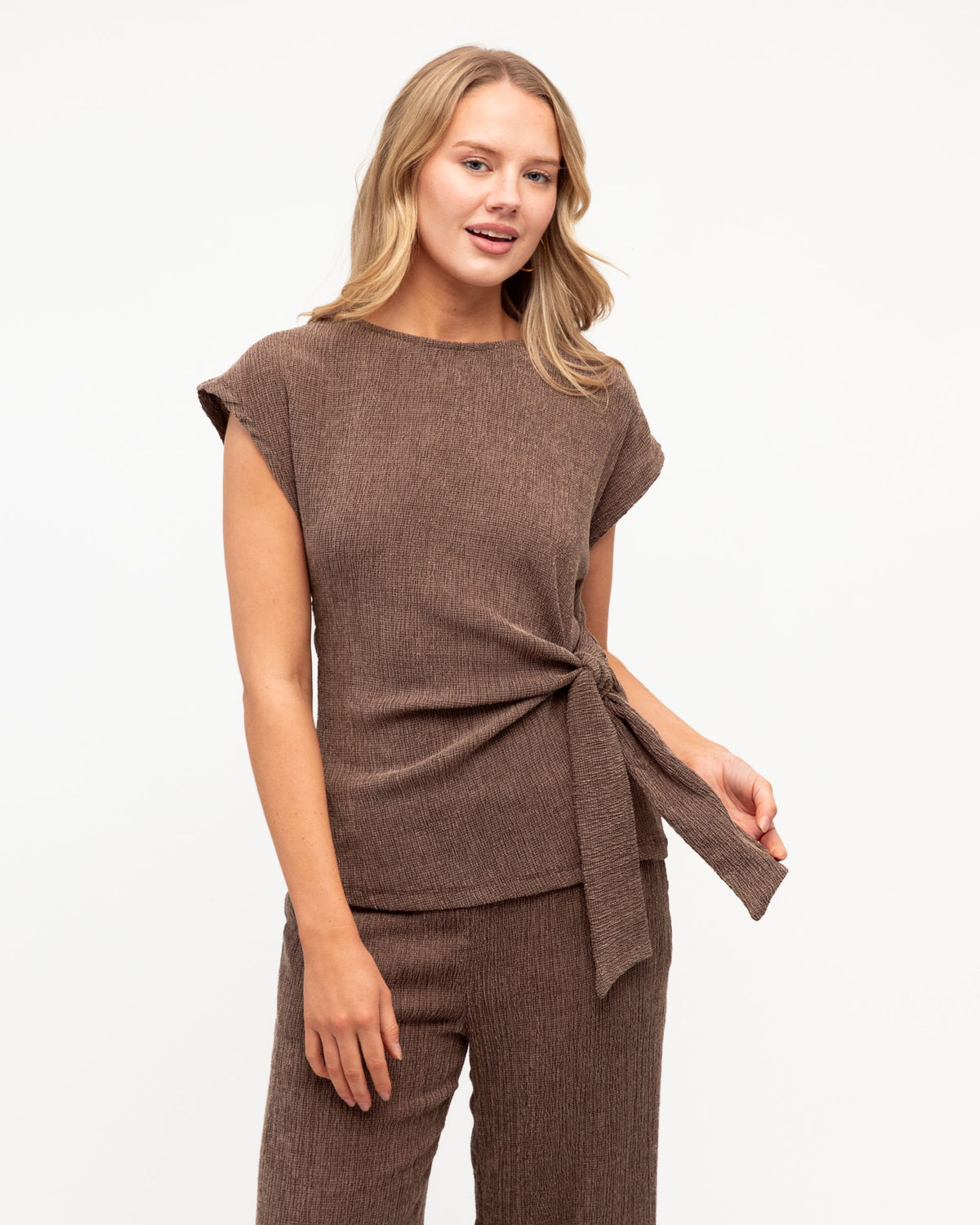 EBBY & I / SOFT TEXTURE BUBBLE PANTS / VV12225