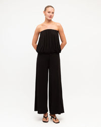 WHITE CLOSET / STRAPLESS BUBBLE TOP / BLACK