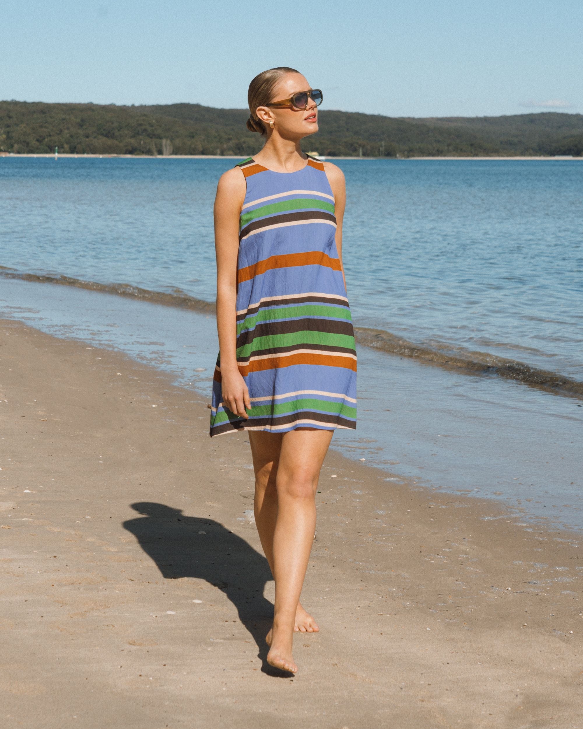 WHITE CLOSET / RESORT GEO SHIFT DRESS / TFE111158