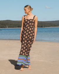 WHITE CLOSET / RESORT GEO MAXI DRESS / TFE12145