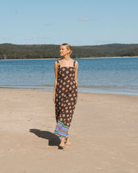 WHITE CLOSET / RESORT GEO MAXI DRESS / TFE12145