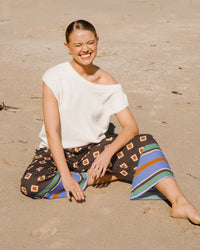 WHITE CLOSET / RESORT GEO PANTS / TFE12107