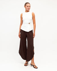 WHITE CLOSET / BRIE PANTS / CHOCOLATE / TF12004