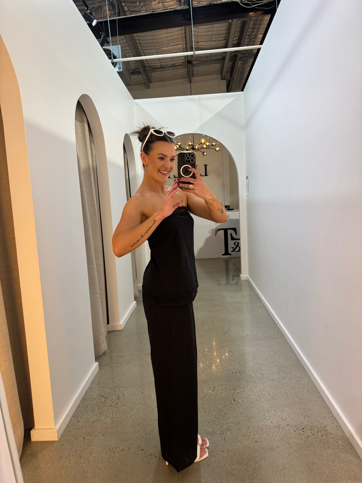 BY FRANKIE / STRAPLESS TOP WITH LACE / 1164-1