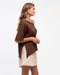 WHITE CLOSET / ASHY BOUNCE TOP / CHOCOLATE / TF10964