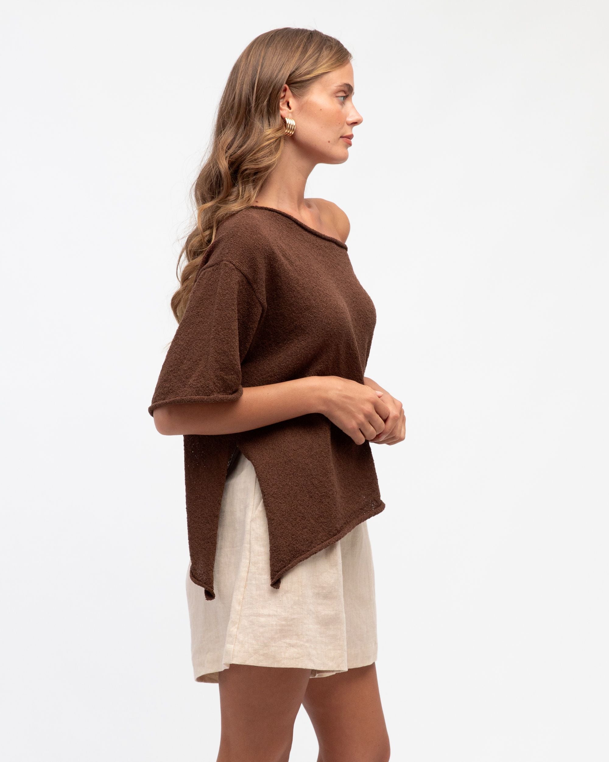 WHITE CLOSET / ASHY BOUNCE TOP / CHOCOLATE / TF10964