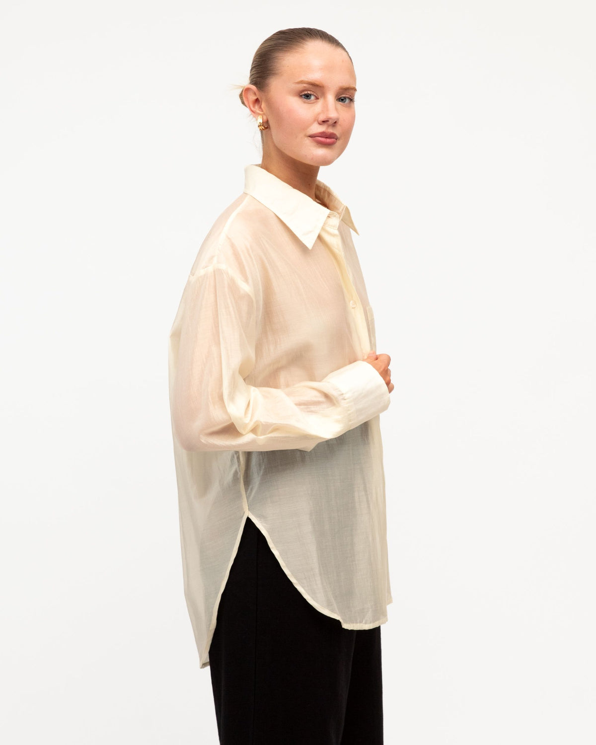 WHITE CLOSET / SHEER SHIRT / TF10475-16