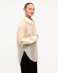 WHITE CLOSET / SHEER SHIRT / TF10475-16