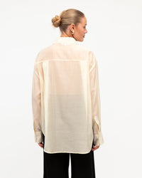 WHITE CLOSET / SHEER SHIRT / TF10475-16