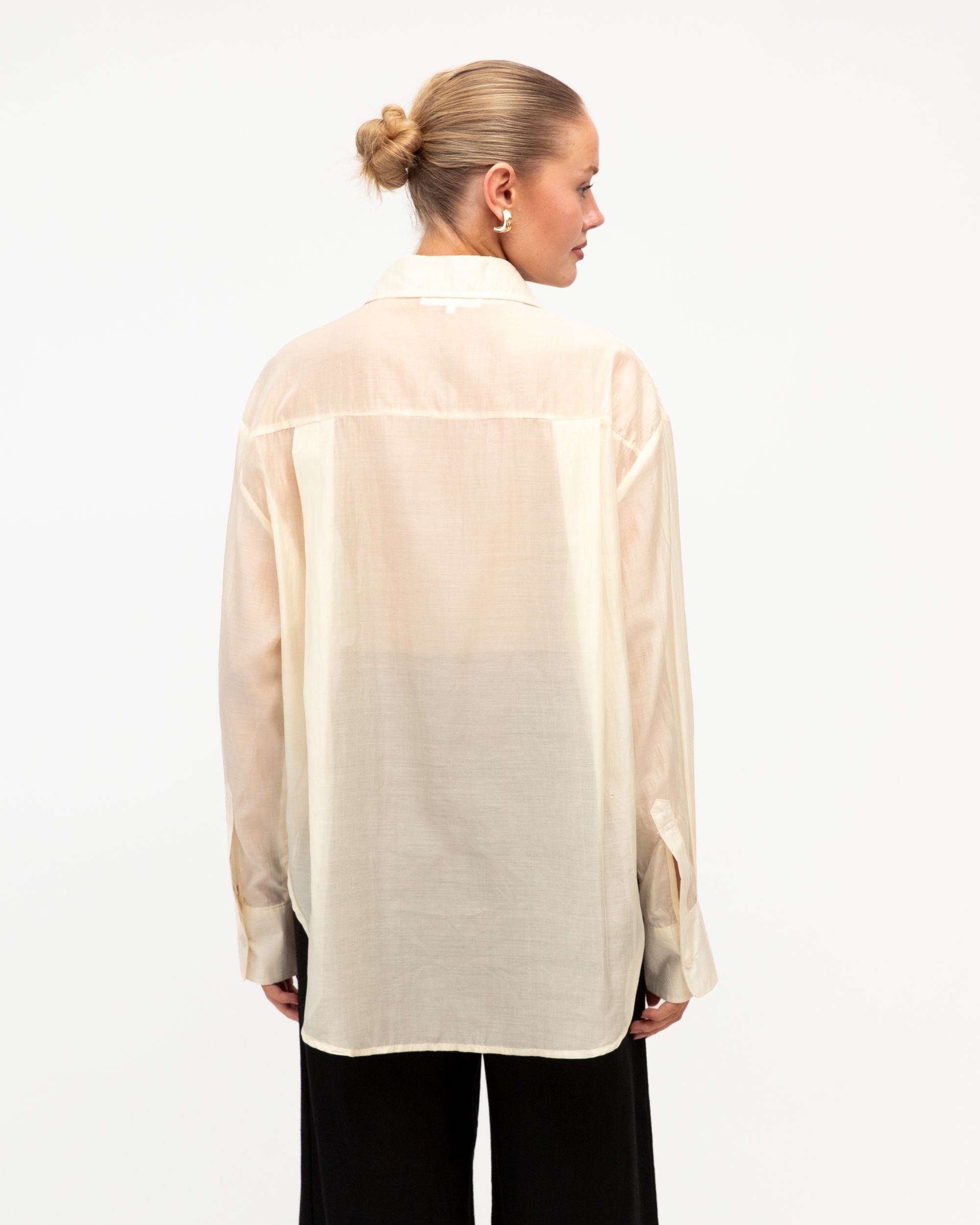 WHITE CLOSET / SHEER SHIRT / TF10475-16