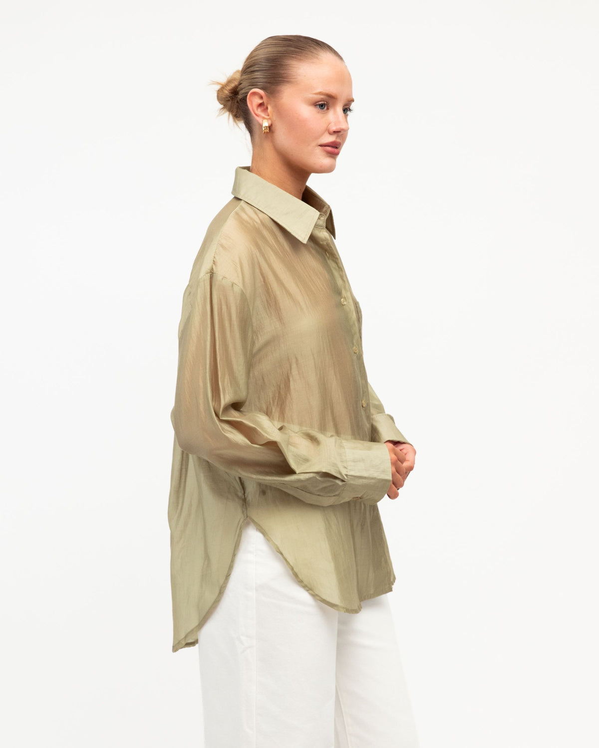 WHITE CLOSET / SHEER SHIRT / TF10475-16
