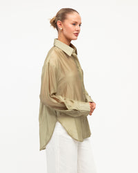 WHITE CLOSET / SHEER SHIRT / TF10475-16