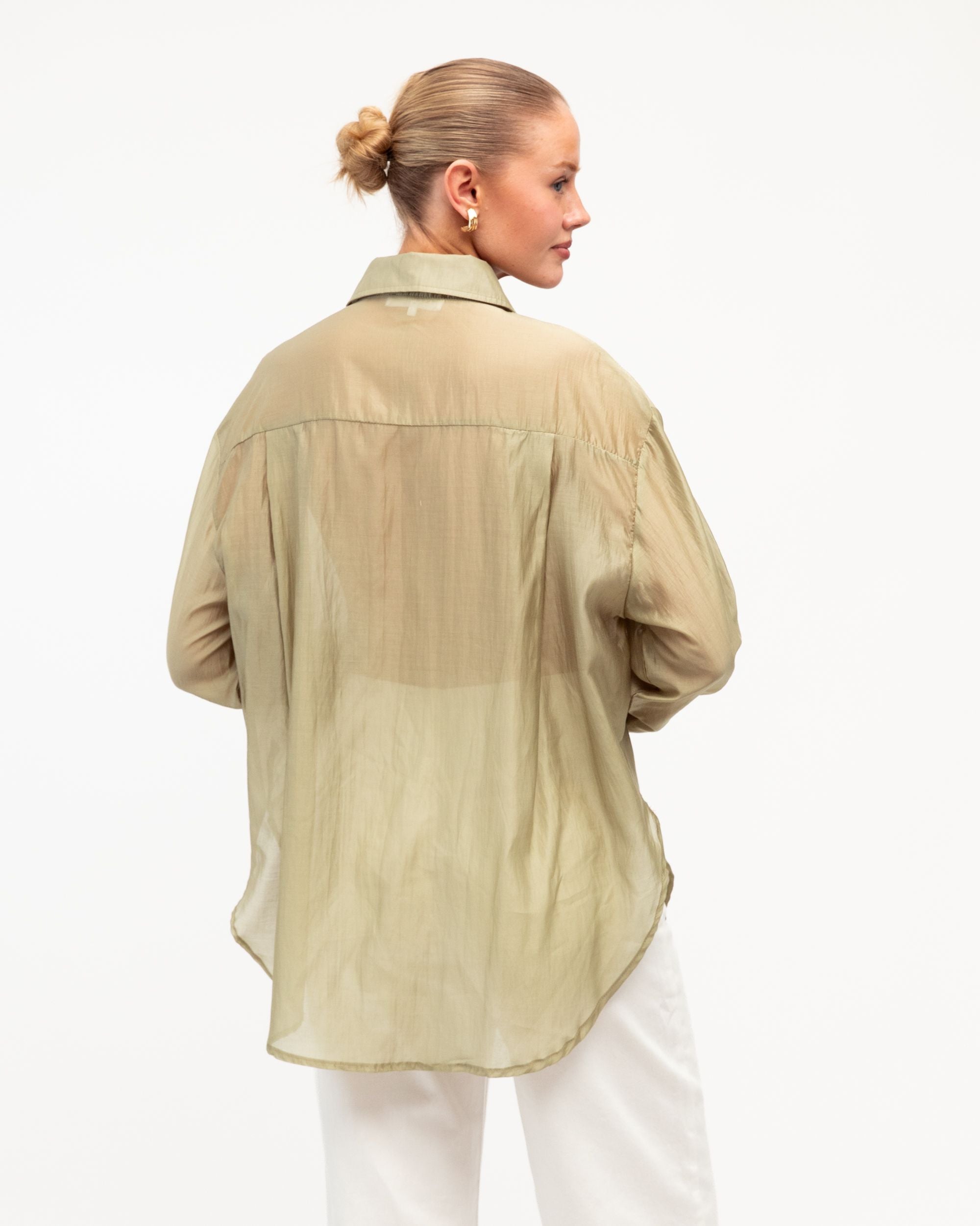WHITE CLOSET / SHEER SHIRT / TF10475-16