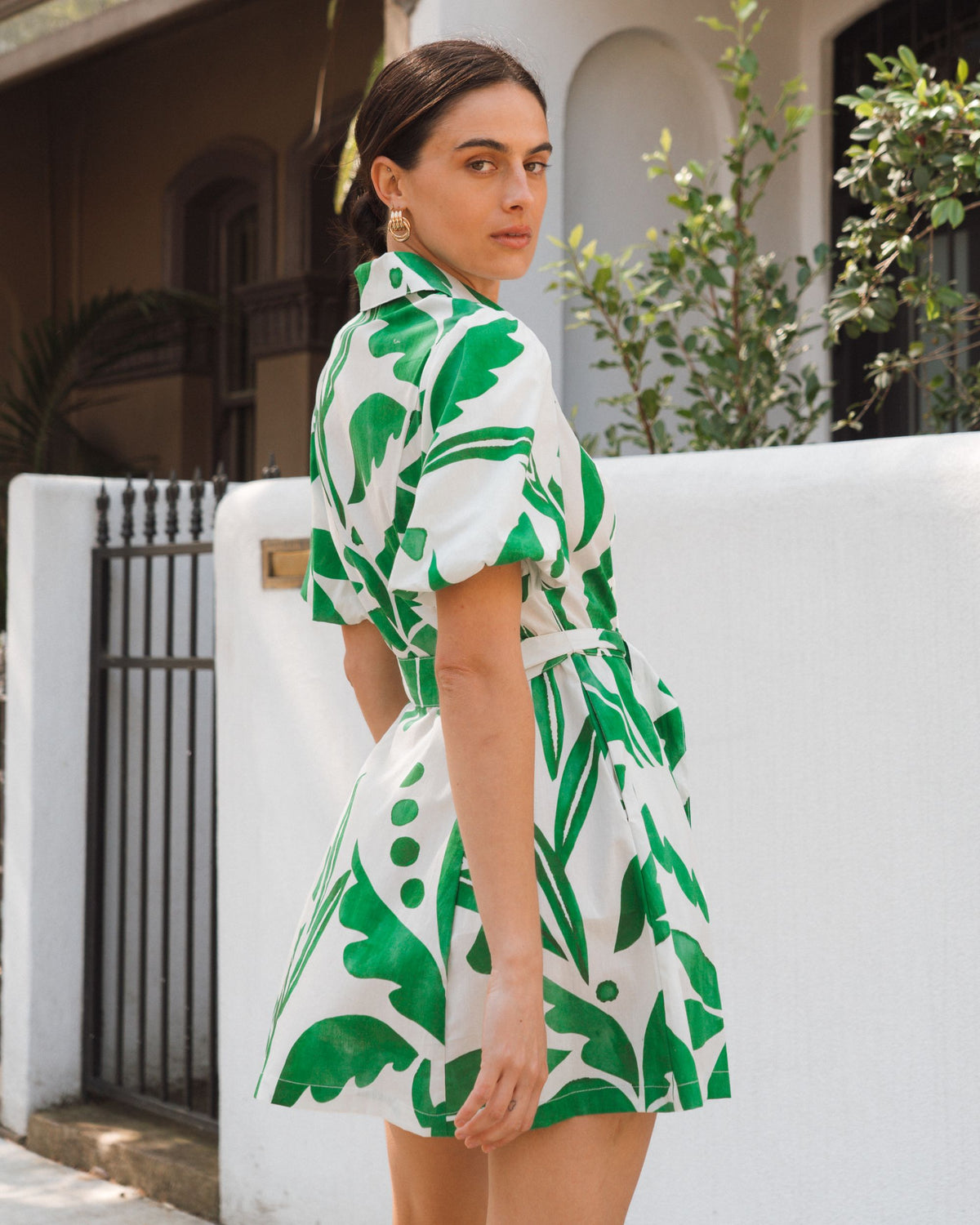 WHITE CLOSET / PALM RIO SHIRT DRESS / TFE12151