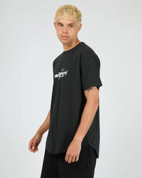 SILENT THEORY / CHAOS SCOOP TEE / WASHED BLACK / 4088112