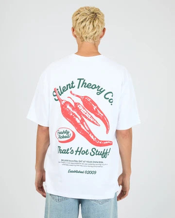 SILENT THEORY / HOT STUFF TEE WHITE / 4088119
